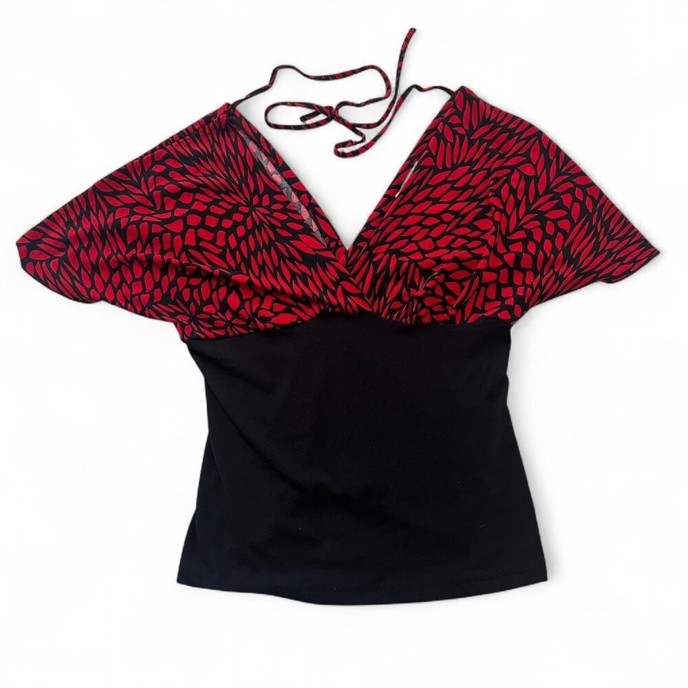 Vintage Red and black Sirens top